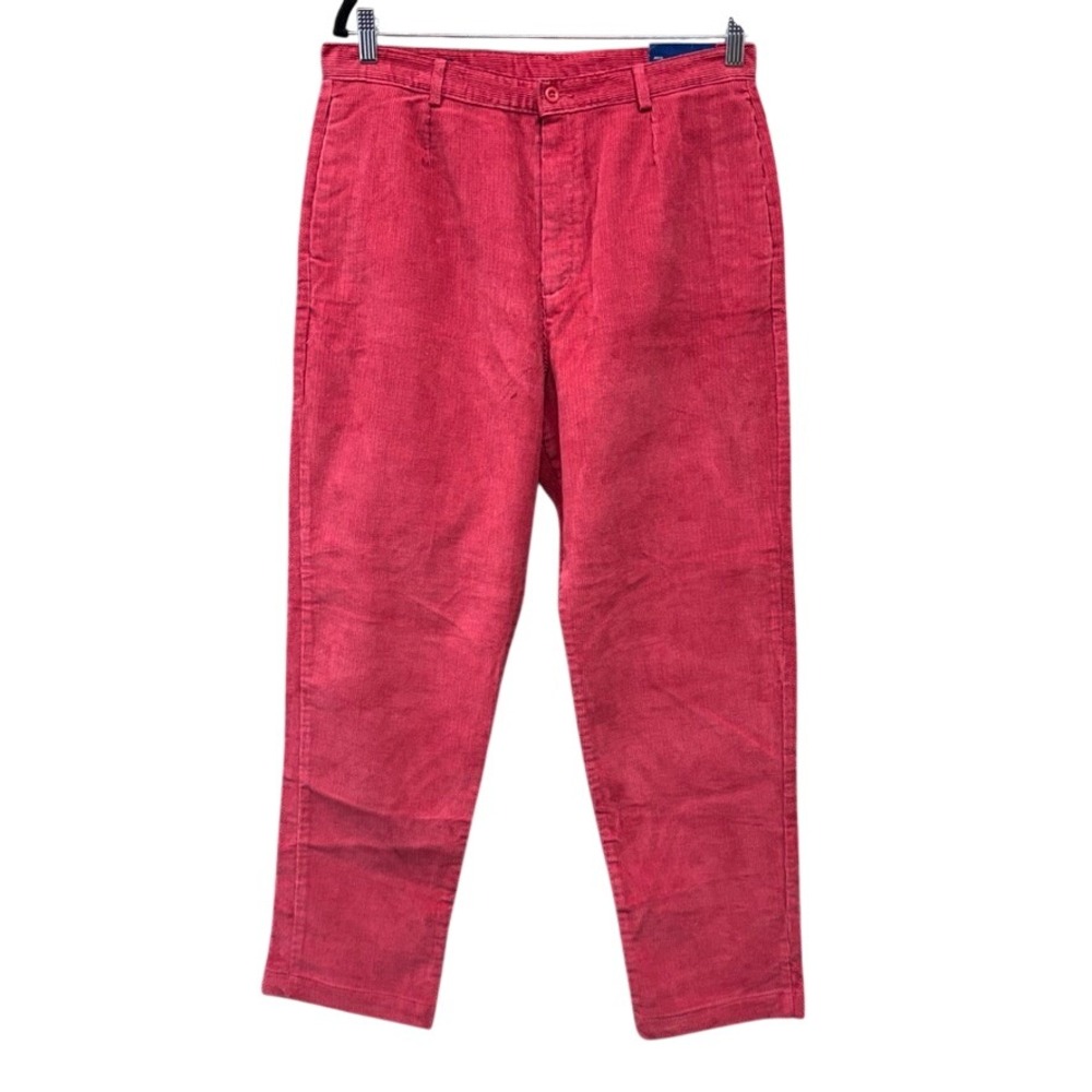 NWT Vintage Lands End Classic Cords Pink Red Corduroy Pants Petite 14 NWT 67843